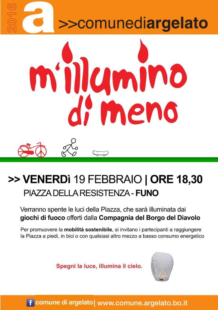 M'illumino di meno 19 Febbraio 2016